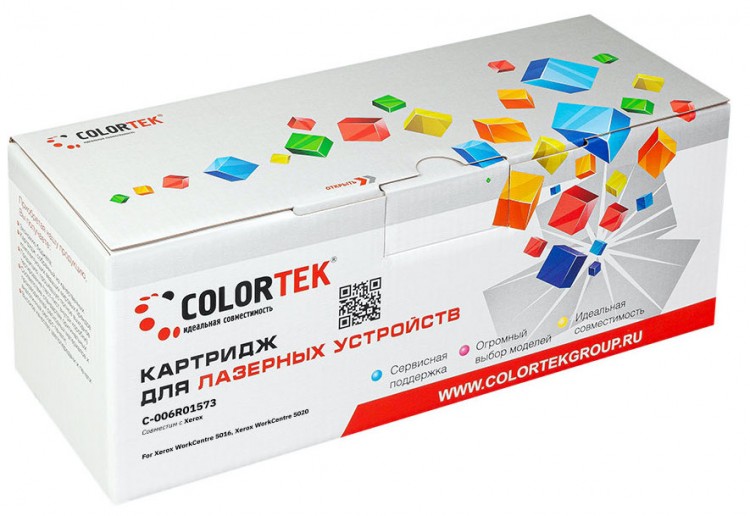 Лазерный картридж Colortek C-106R01573 7800 Bk для принтеров Xerox Phaser 7800, черный, 24000 к.