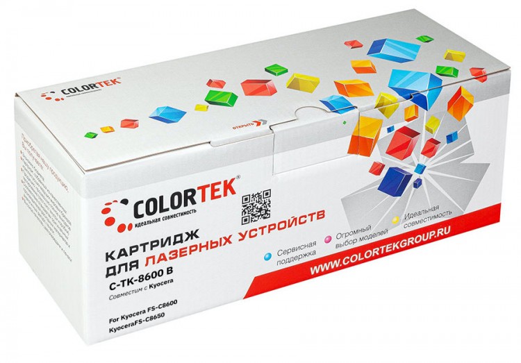 Лазерный картридж Colortek C-TK-8600 для принтеров Kyocera FS-C8600/ 8650, черный, 30000 к.