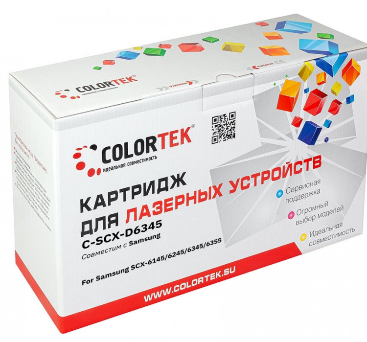 Лазерный картридж Colortek C-SCX-D6345 для принтеров Samsung SCX-6345, черный, 20000 к.