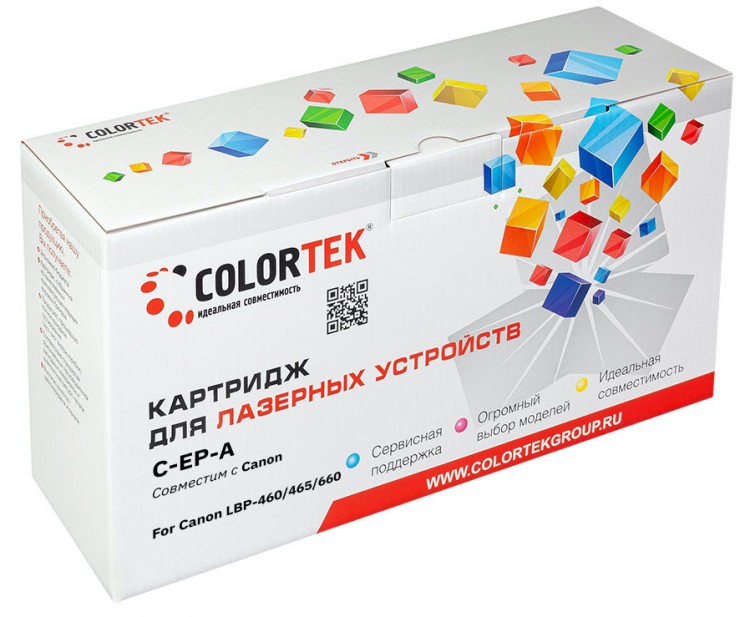 Лазерный картридж Colortek C-EP-A для принтеров Canon LBP-460/ 465/ 660, черный, 2500 к.