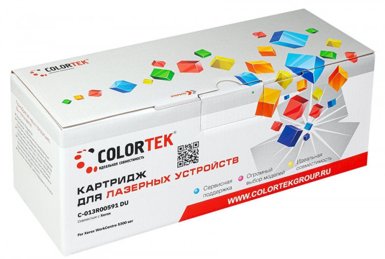 Лазерный картридж Colortek C-013R00591 (DU) 5325/ 5330/ 5335 для принтеров Xerox WorkCentre 5325/ 5330/ 5335, черный, 90000 к.
