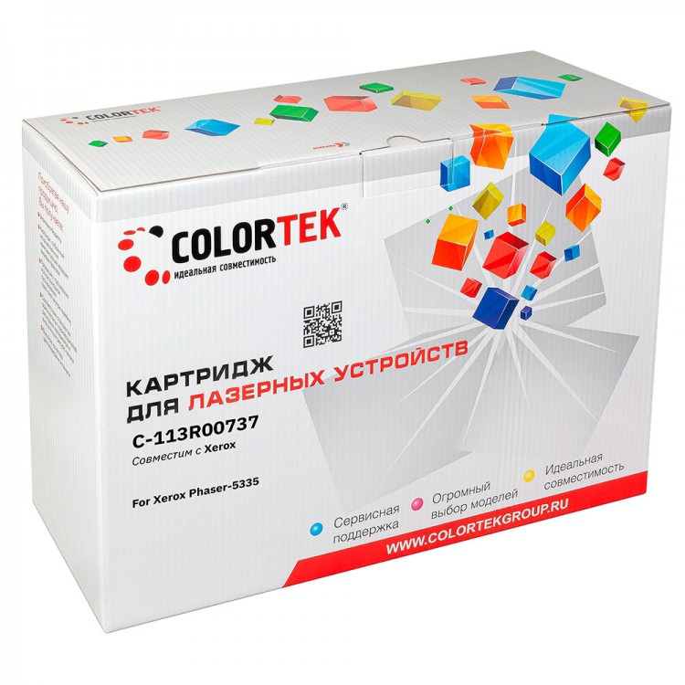 Лазерный картридж Colortek C-113R00737 5335 для принтеров Xerox Phaser 5335, черный, 10000 к.