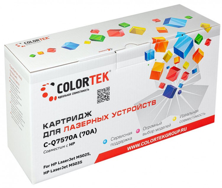 Лазерный картридж Colortek C-HP Q7570A для принтеров LJ M-5025/ 5035, черный, 15000 к.